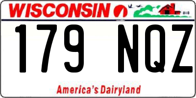 WI license plate 179NQZ