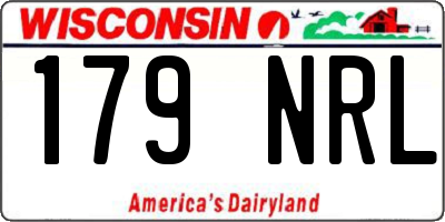 WI license plate 179NRL