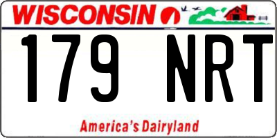 WI license plate 179NRT