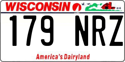 WI license plate 179NRZ