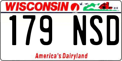 WI license plate 179NSD