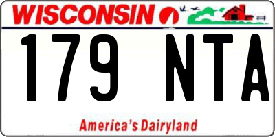WI license plate 179NTA