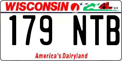 WI license plate 179NTB