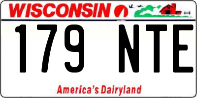 WI license plate 179NTE