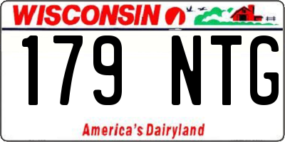 WI license plate 179NTG