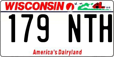 WI license plate 179NTH