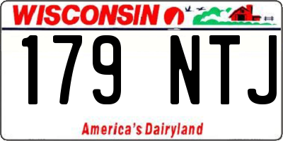 WI license plate 179NTJ