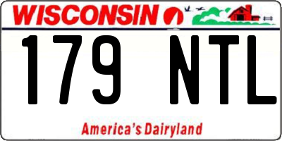 WI license plate 179NTL