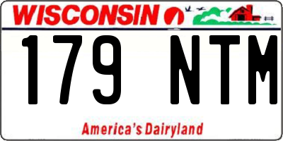 WI license plate 179NTM