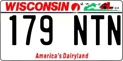 WI license plate 179NTN