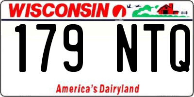 WI license plate 179NTQ