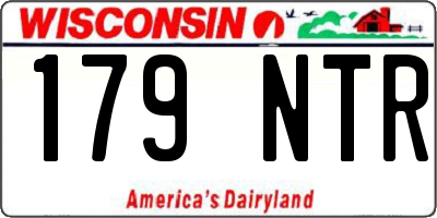 WI license plate 179NTR
