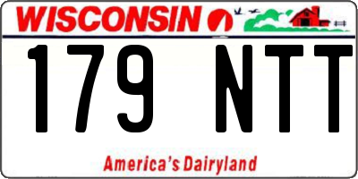 WI license plate 179NTT