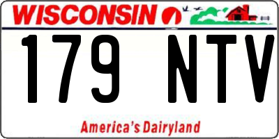 WI license plate 179NTV