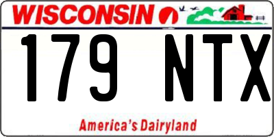 WI license plate 179NTX