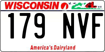 WI license plate 179NVF