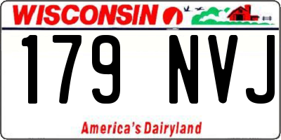 WI license plate 179NVJ