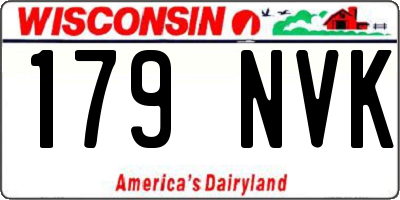 WI license plate 179NVK