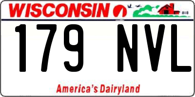 WI license plate 179NVL