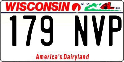 WI license plate 179NVP