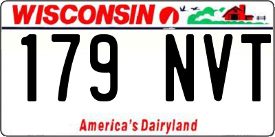 WI license plate 179NVT