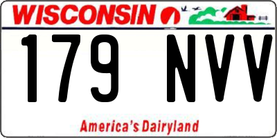 WI license plate 179NVV