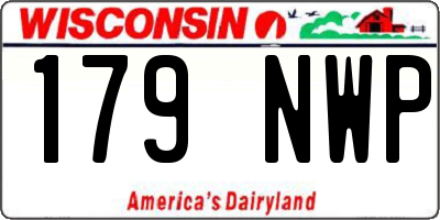 WI license plate 179NWP