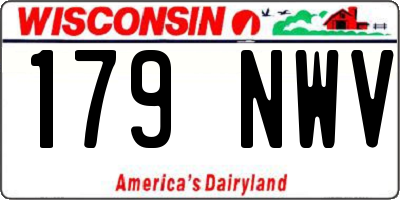 WI license plate 179NWV