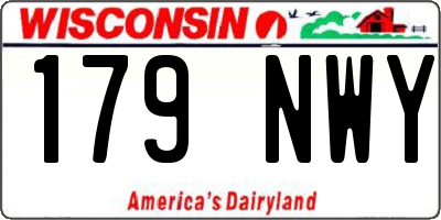 WI license plate 179NWY