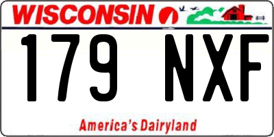 WI license plate 179NXF