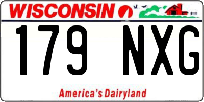 WI license plate 179NXG