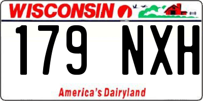 WI license plate 179NXH