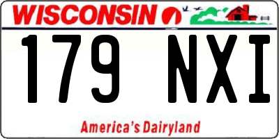WI license plate 179NXI