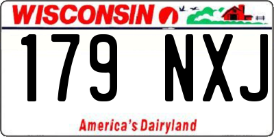 WI license plate 179NXJ