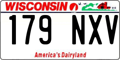 WI license plate 179NXV