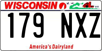 WI license plate 179NXZ