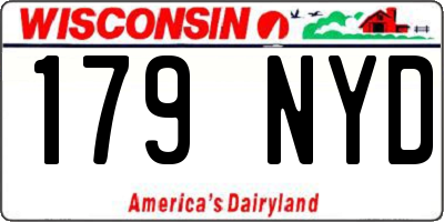 WI license plate 179NYD