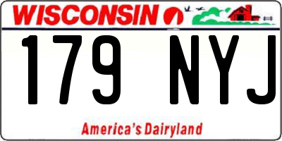 WI license plate 179NYJ