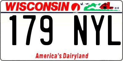 WI license plate 179NYL