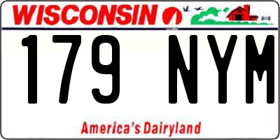 WI license plate 179NYM