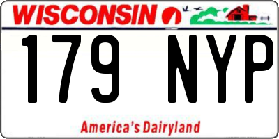 WI license plate 179NYP