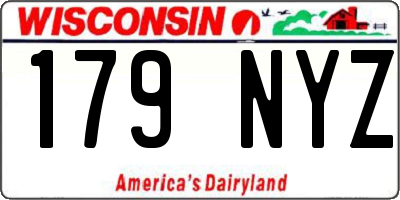 WI license plate 179NYZ