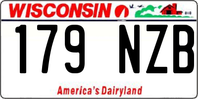 WI license plate 179NZB