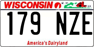 WI license plate 179NZE