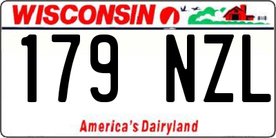 WI license plate 179NZL