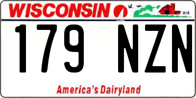 WI license plate 179NZN