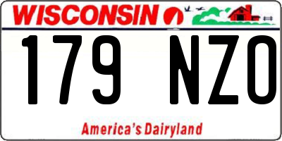 WI license plate 179NZO
