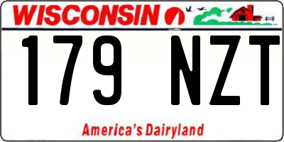 WI license plate 179NZT