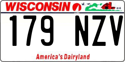 WI license plate 179NZV