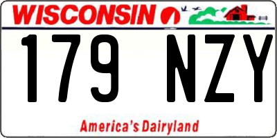 WI license plate 179NZY